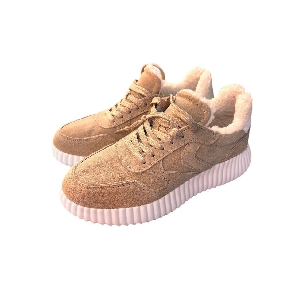 NWOB Steve Madden Shereen Women's Fashion Sneakers Chestnut Suede Size 7.5 - Picture 10 of 11